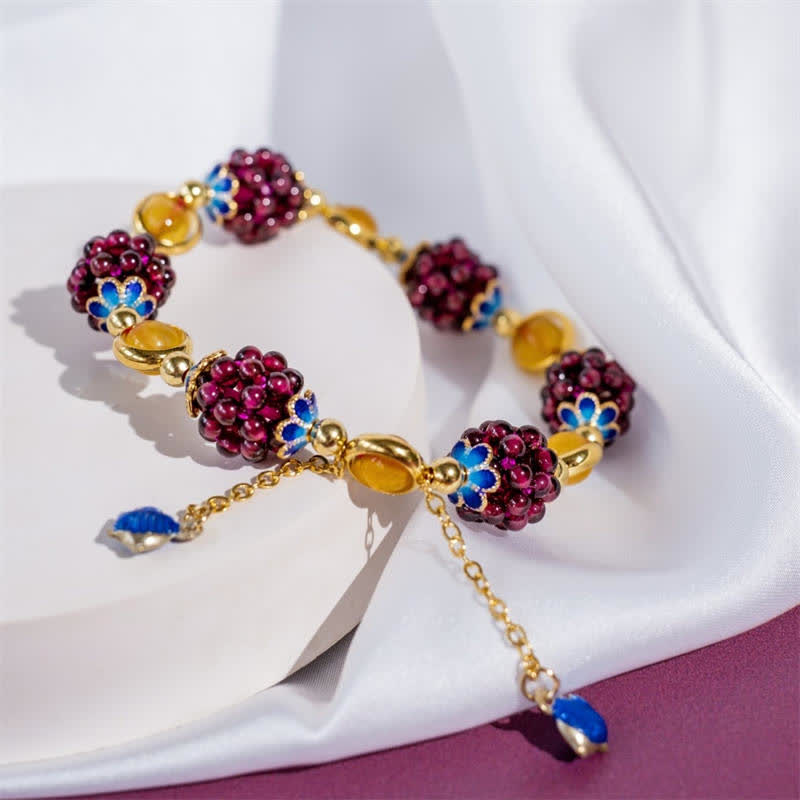 3mm Garnet & Amethyst Calm Bracelet for Women’s Healing