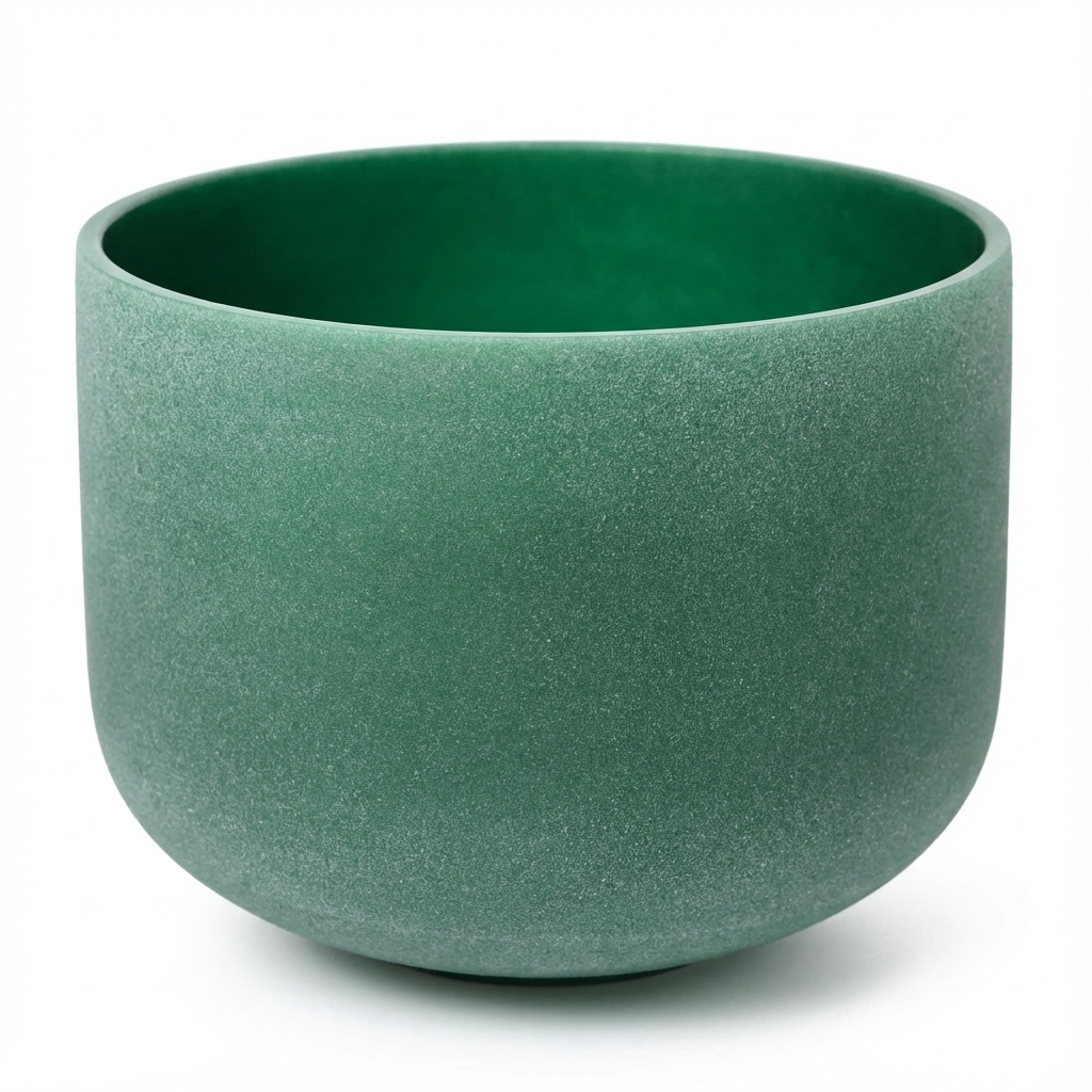 F Note Emerald Gemstone Fusion Crystal Singing Bowl