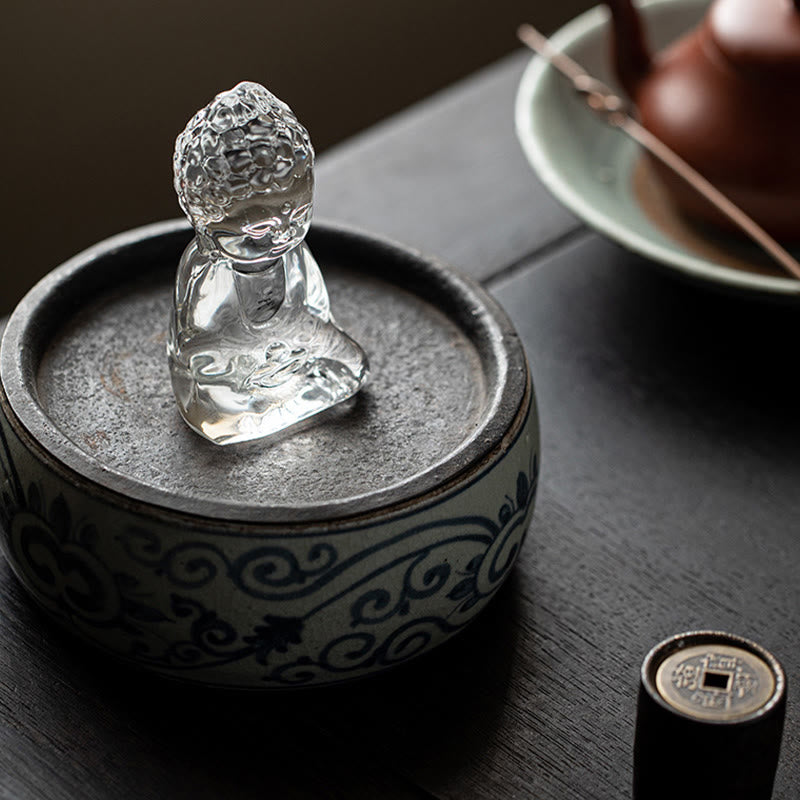 Mini Tathagata Liuli Buddha Serenity Desk Decoration