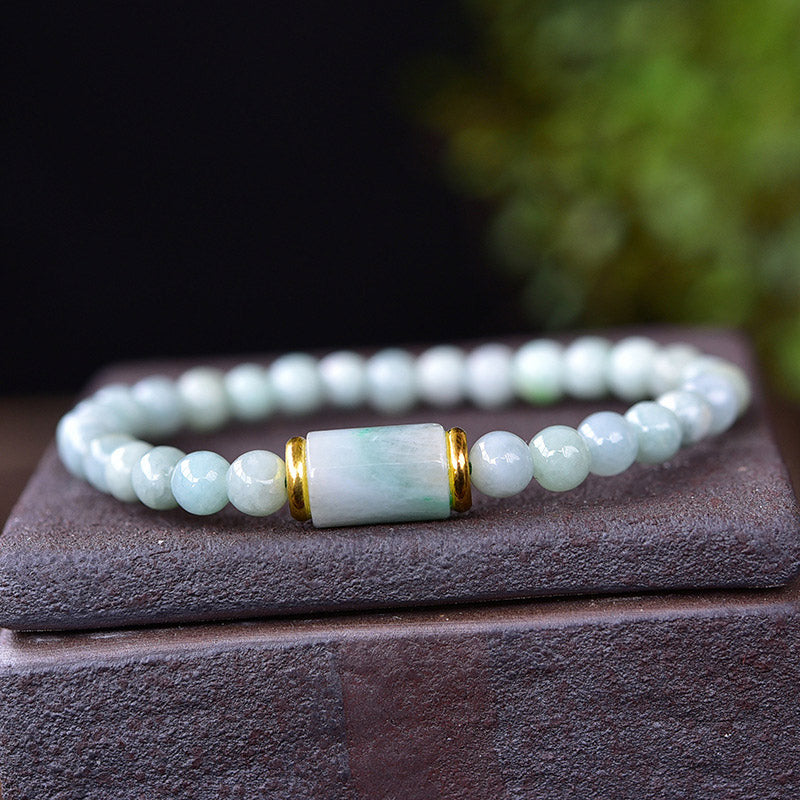 Natural Jade Luck & Prosperity Bracelet for Abundance