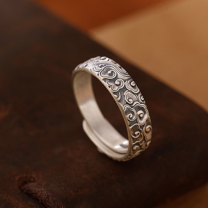 Sterling Silver Lotus Ring with Enlightenment Lotus Flower Design