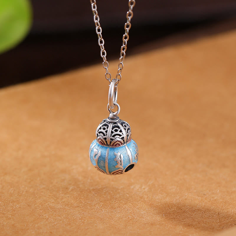 Om Mani Padme Hum 999 Silver Gourd Wisdom Necklace Pendant