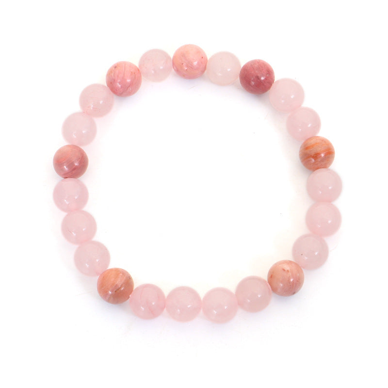 8mm Rose Quartz Love Bracelet for Self-Acceptance