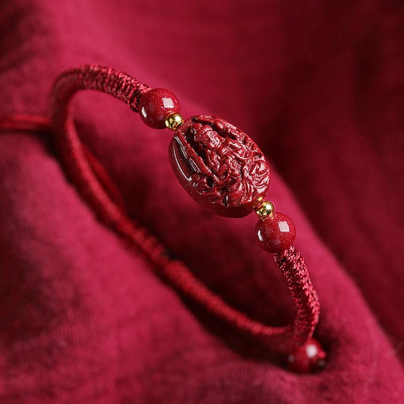 Chinese Zodiac Cinnabar Protection Bracelet Unisex