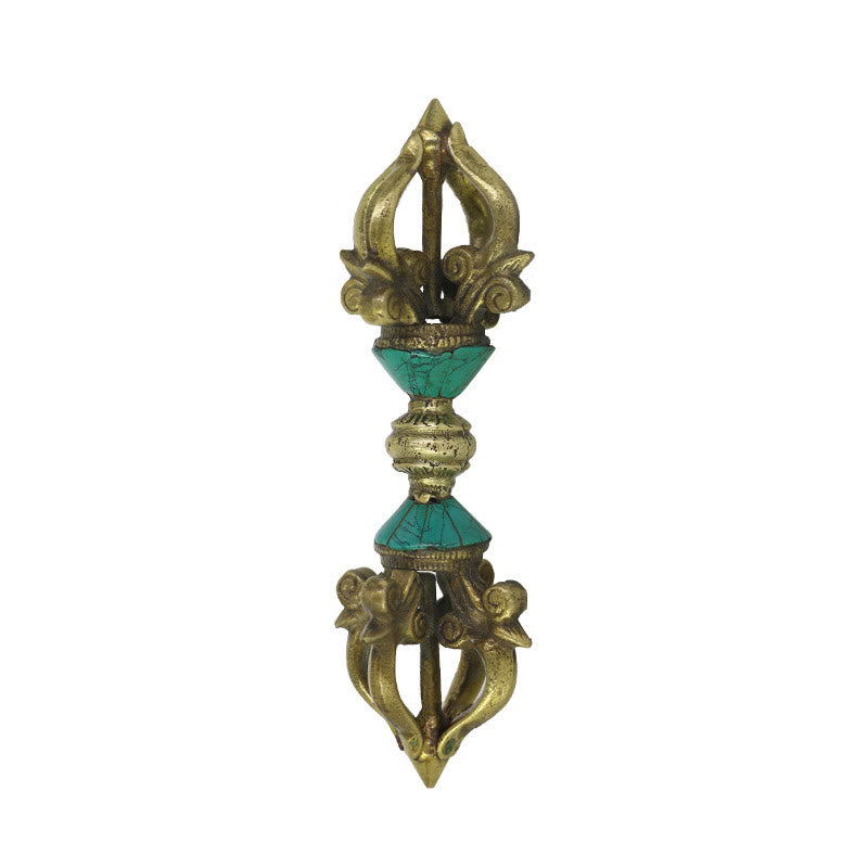 Handcrafted Copper Tibetan Five Prong Vajra Dorje for Enlightenment