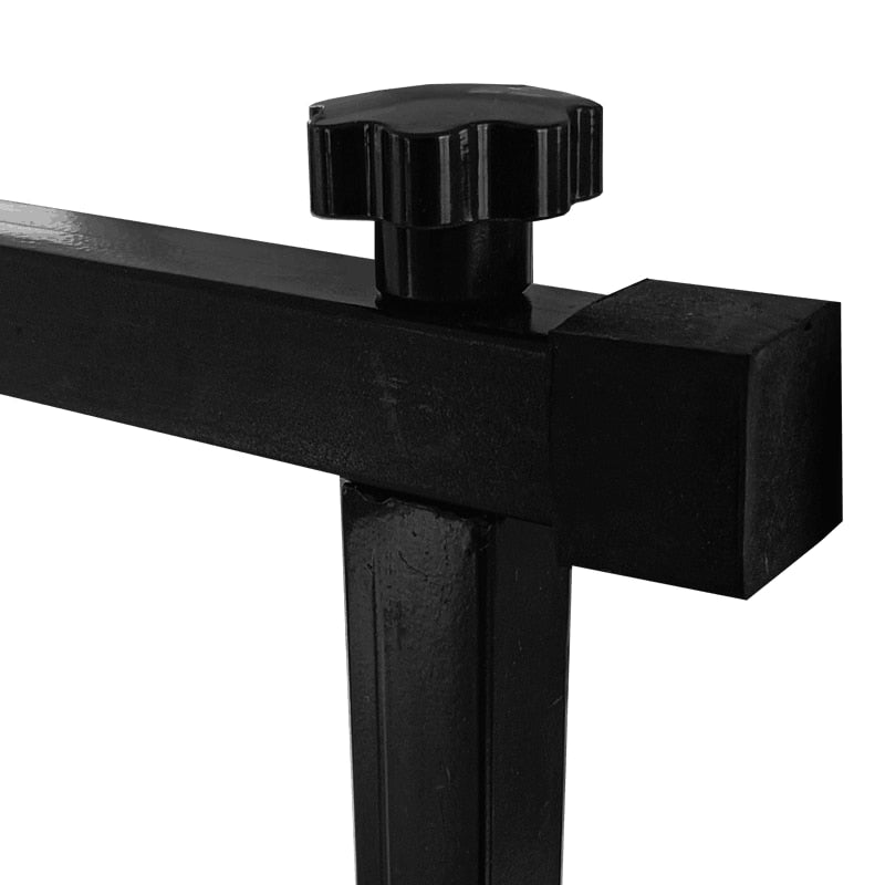 Black metal bracket with adjustable knob for 38 Inch Gong Stand - Square Iron Holder