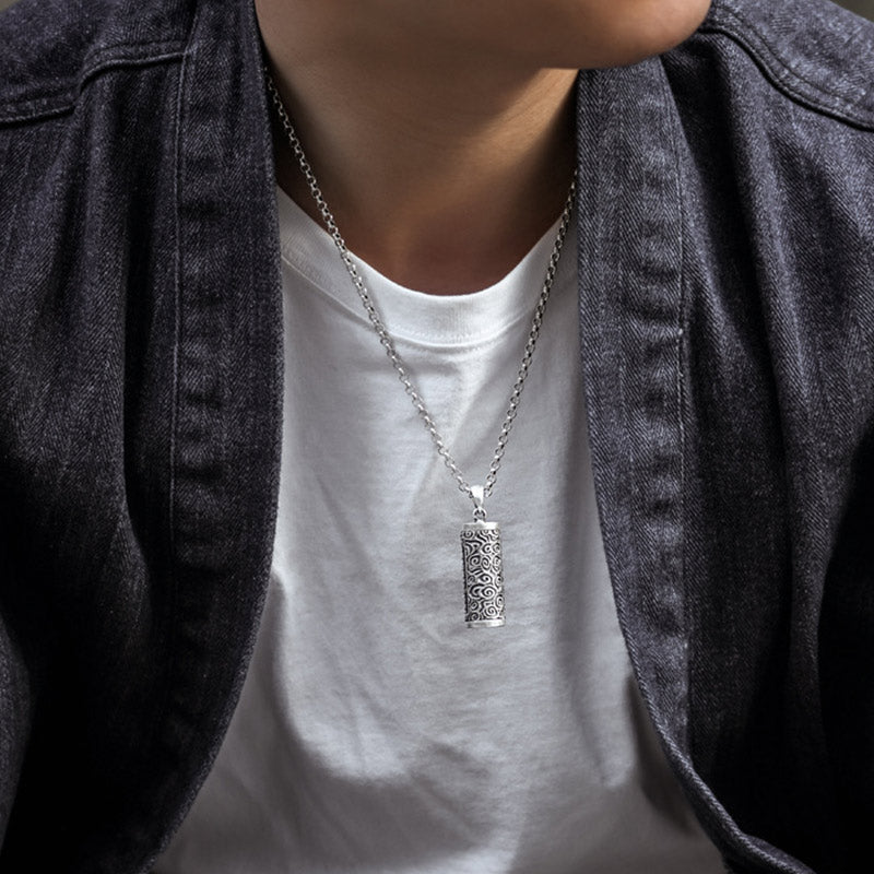 Om Mani Padme Hum Necklace | Six True Words Protection Pendant