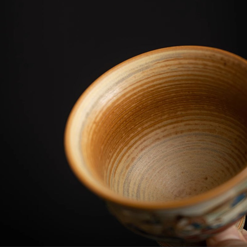 Dunhuang Flying Apsaras Ceramic Gaiwan Tea Cup 150ml