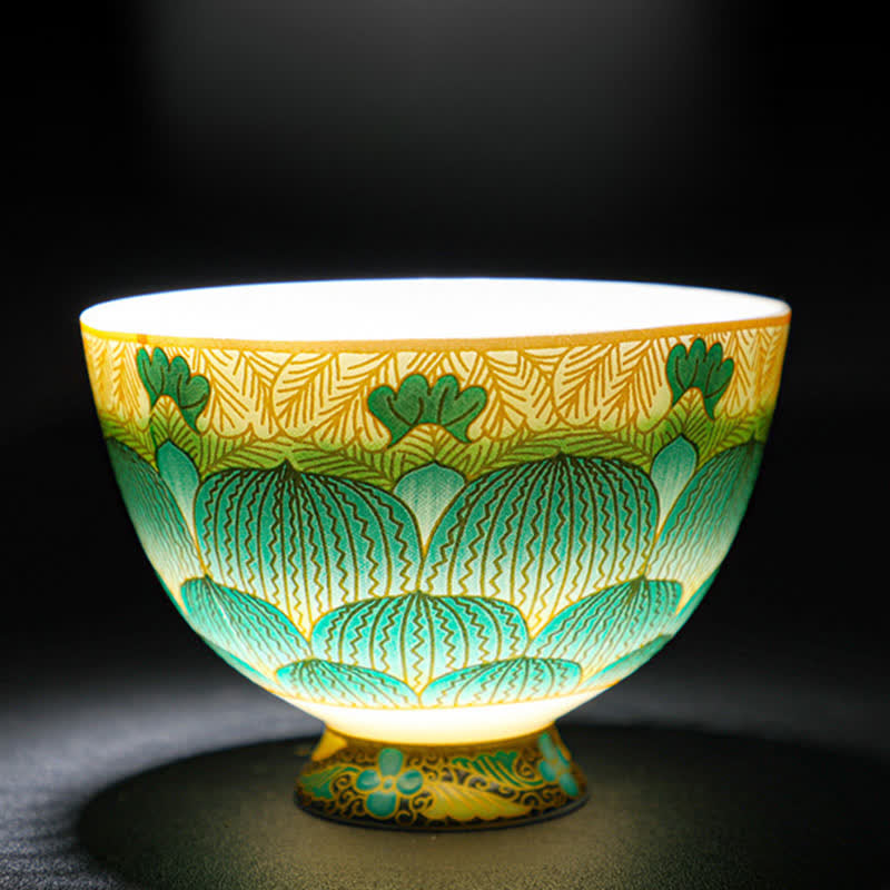 Lotus Ceramic Tea Cup 100ml Flower Design | Tableware