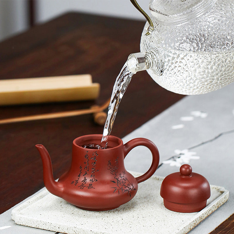 Vintage Purple Clay Kung Fu Teapot 130ml Zen Decor