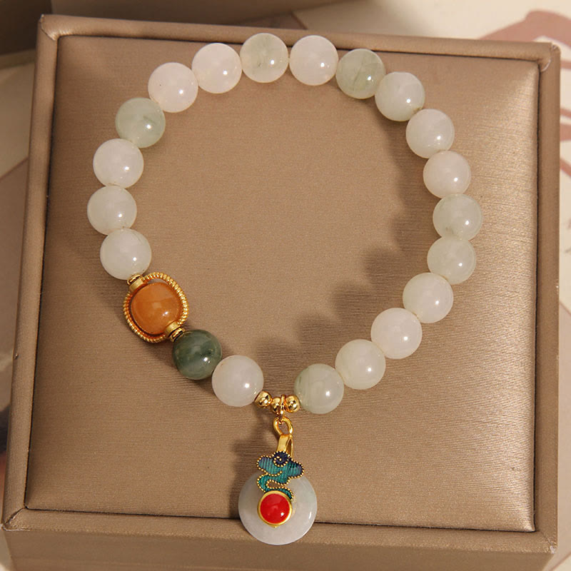 Jade Auspicious Clouds Prosperity Bracelet for Women