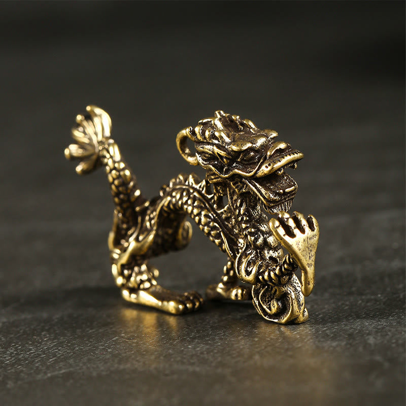 Mini Brass Dragon Home Decoration | Luck & Protection