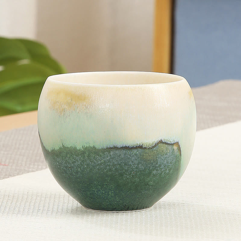 Creative Green Ceramic Kung Fu Tea Cup 140ml