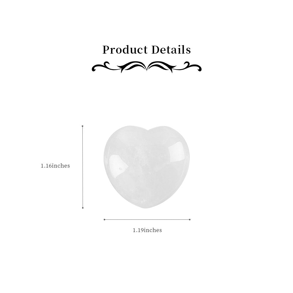 3cm Rose Quartz Heart-Shaped Palm Stone for Healing