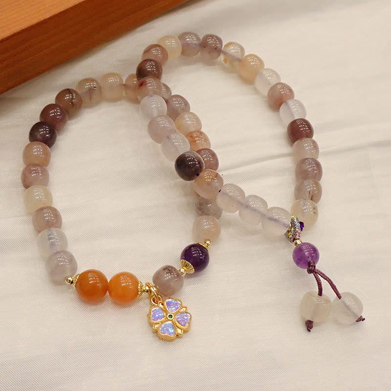 8mm Golden Silk Jade Wealth Bracelet for Luck & Protection