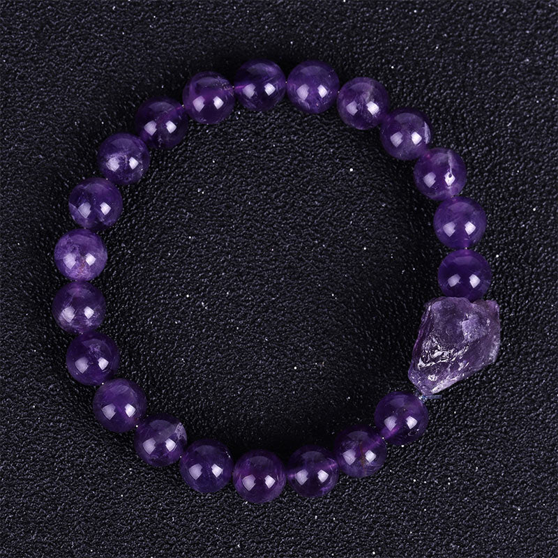 8mm Tiger Eye Amethyst Balance Bracelet