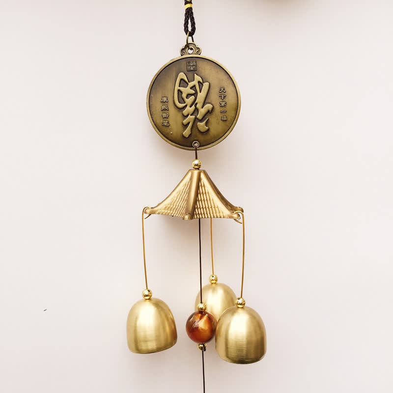 Blessing Elephant Bagua Copper Chime Bell for Home Balance