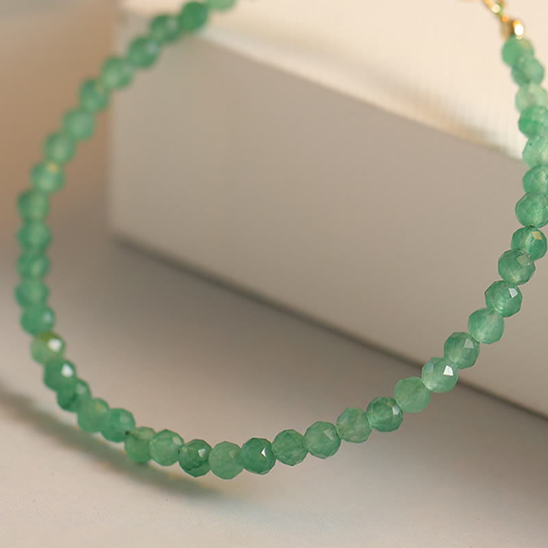 3mm Green Aventurine Ultra-Thin Beads Bracelet