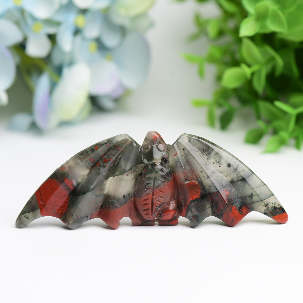 4.1 inch Mixed Crystal Bat Carving for Healing & Decor