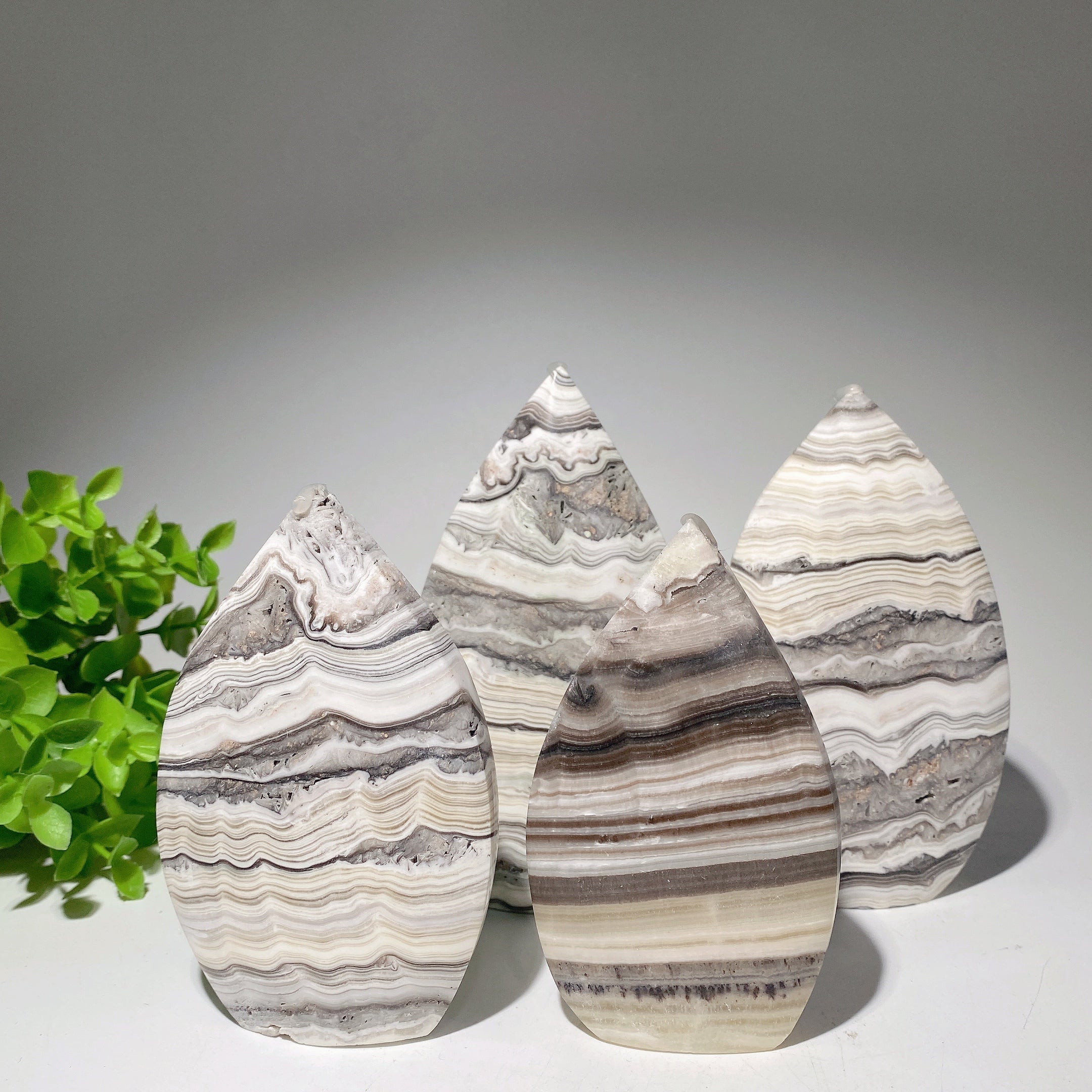 4.2-5.5 inch Banded Chocolate Calcite Free Form Crystal