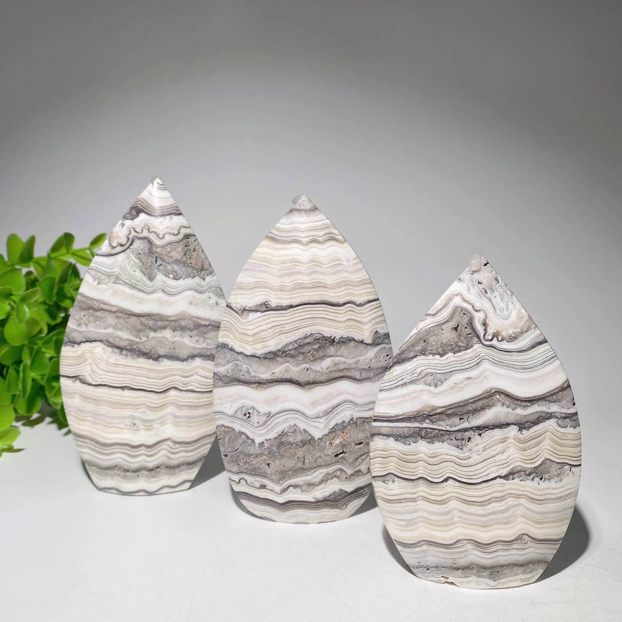 4.2-5.5 inch Banded Chocolate Calcite Free Form Crystal