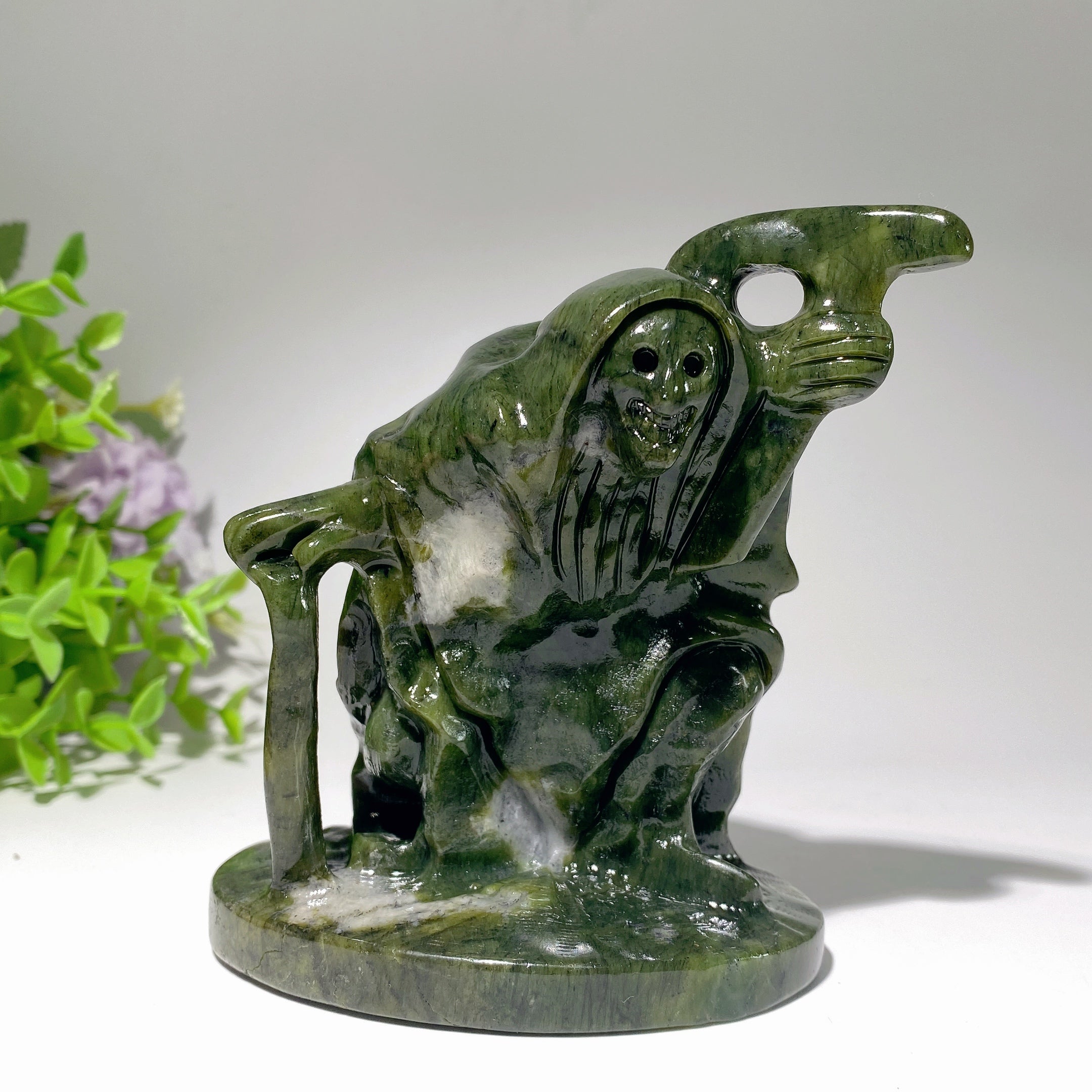 4.2 inch Serpentine Crystal Figurine for Spiritual Healing