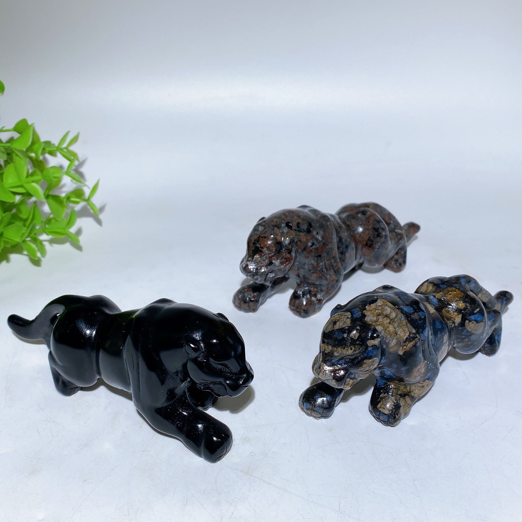 4.5 Inch Crystal Leopard Figurine for Spiritual Healing