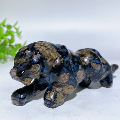 4.5 Inch Crystal Leopard Figurine for Spiritual Healing