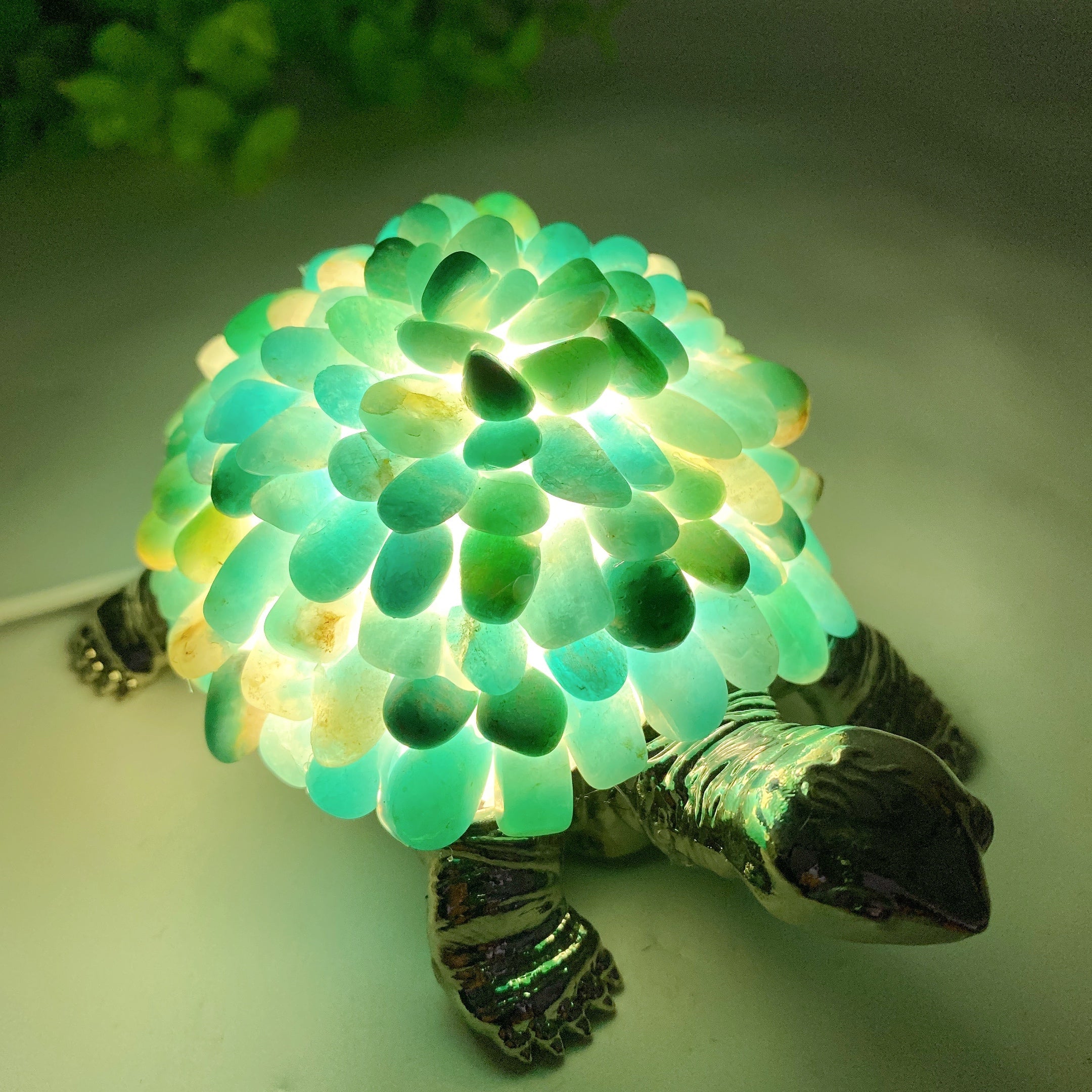 Crystal Back Turtle Crystal Turtle Figurine 4.5