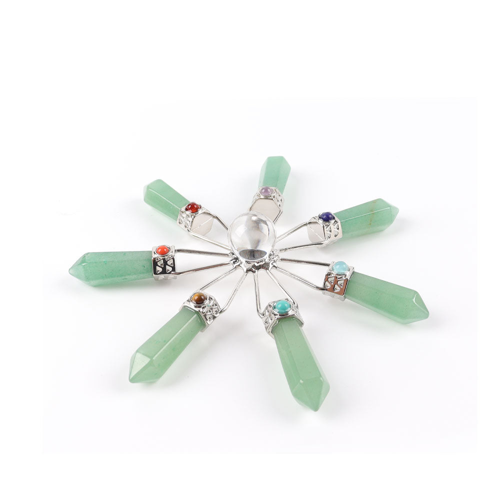 4.6 inch Green Aventurine Chakra Crystal Generator