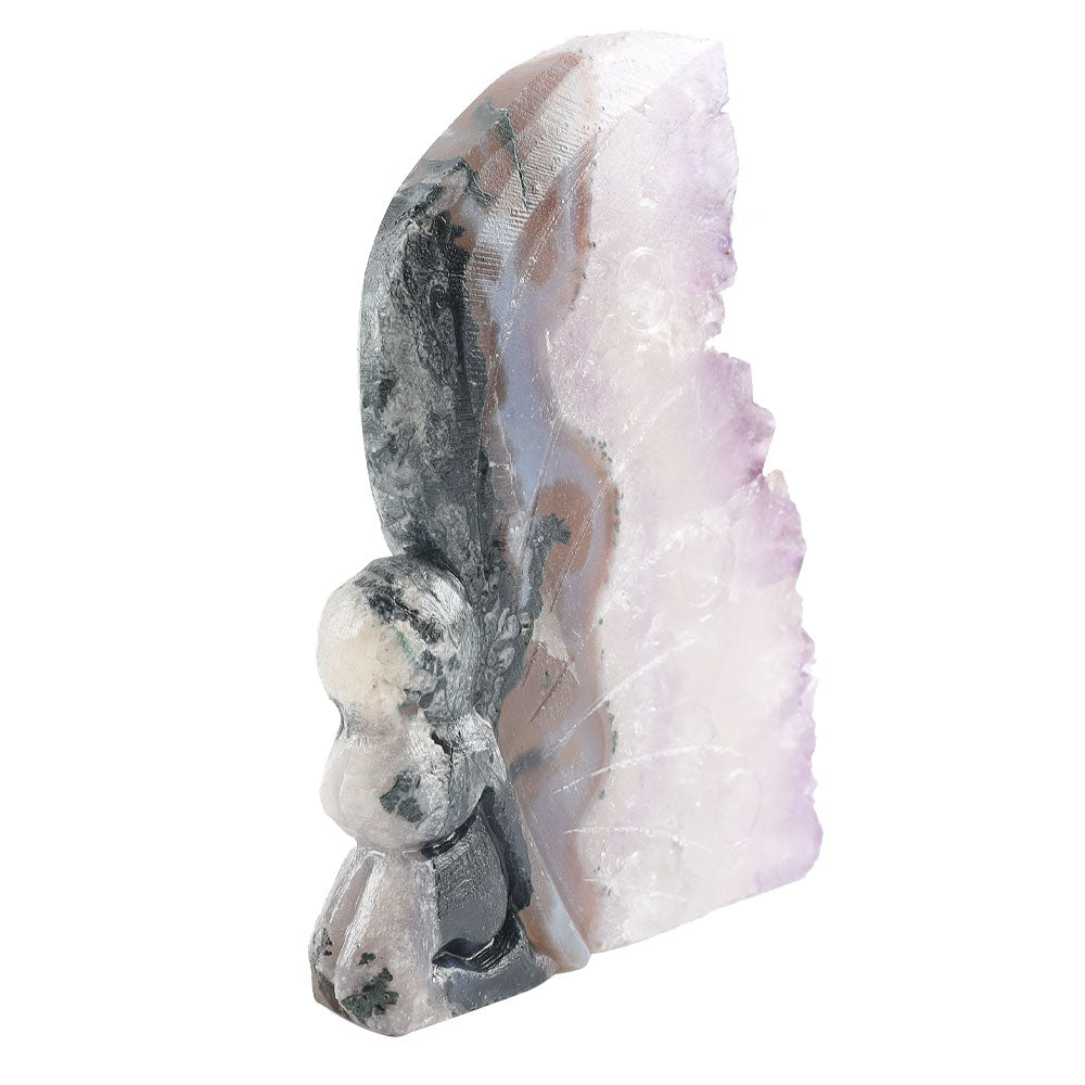 4 Inch Amethyst Crystal Cluster Stone for Healing