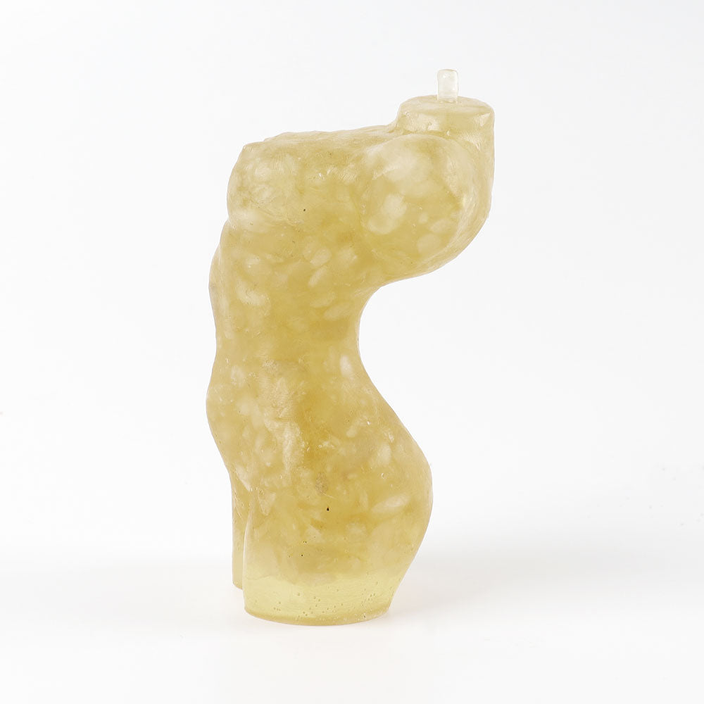 4-Inch Citrine Crystal Resin Sculpture for Home Decor