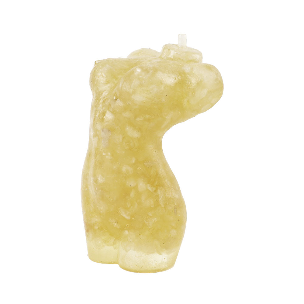4-Inch Citrine Crystal Resin Sculpture for Home Decor