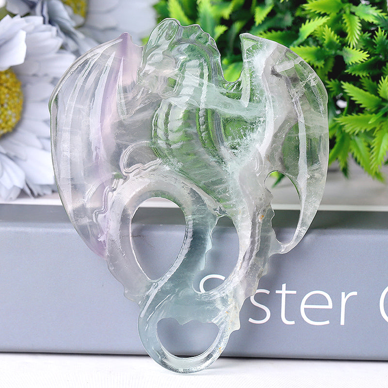 4-Inch Crystal Dragon Carvings | Healing Crystal Figurines