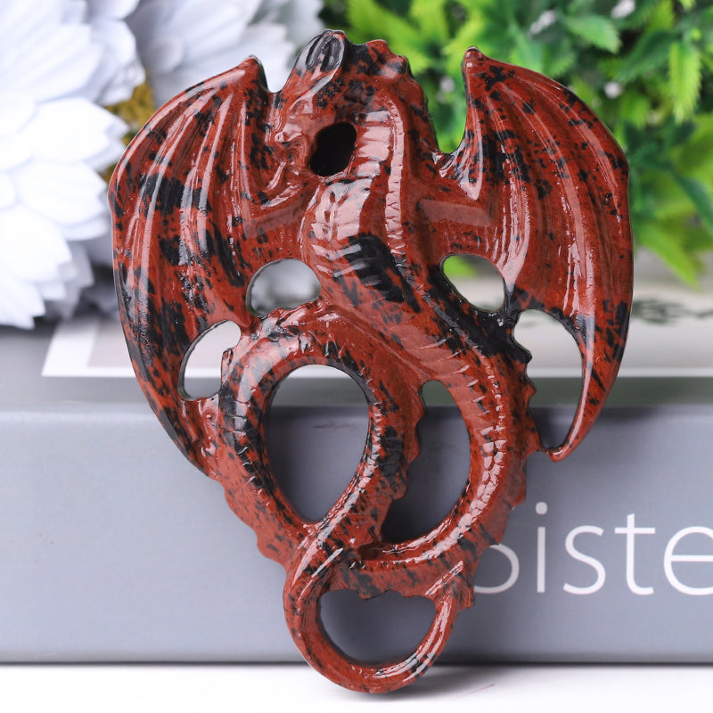 4-Inch Crystal Dragon Carvings | Healing Crystal Figurines