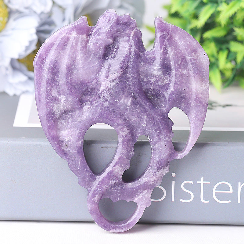 4-Inch Crystal Dragon Carvings | Healing Crystal Figurines