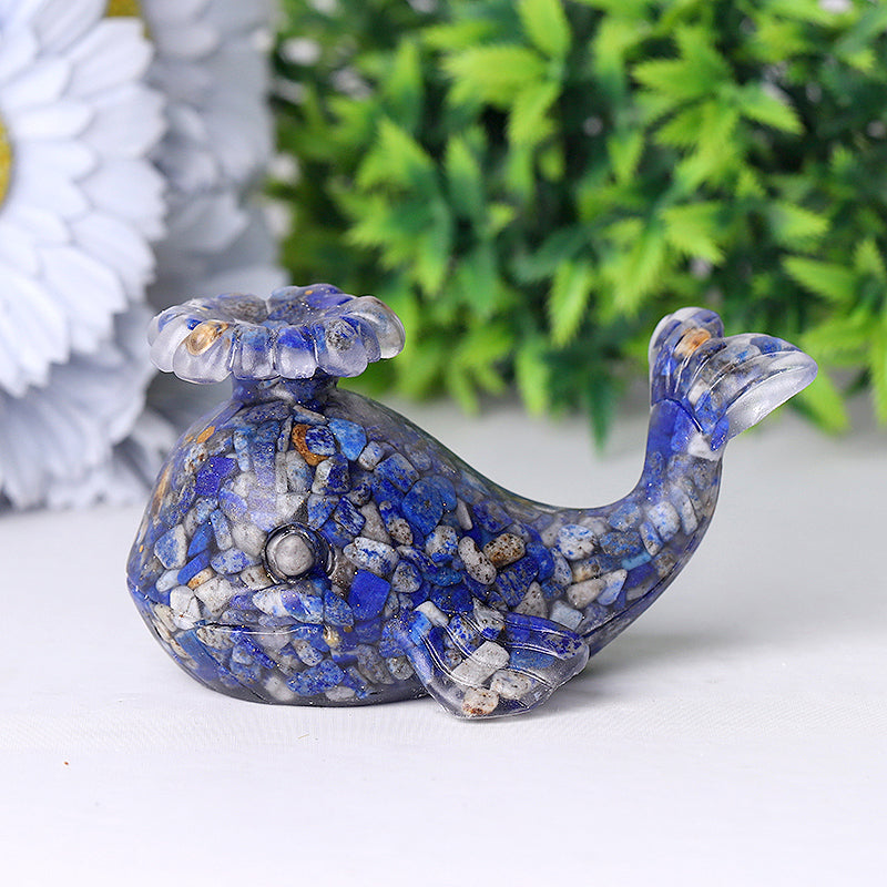 4-Inch Resin Whale Shape Spiritual Figurine