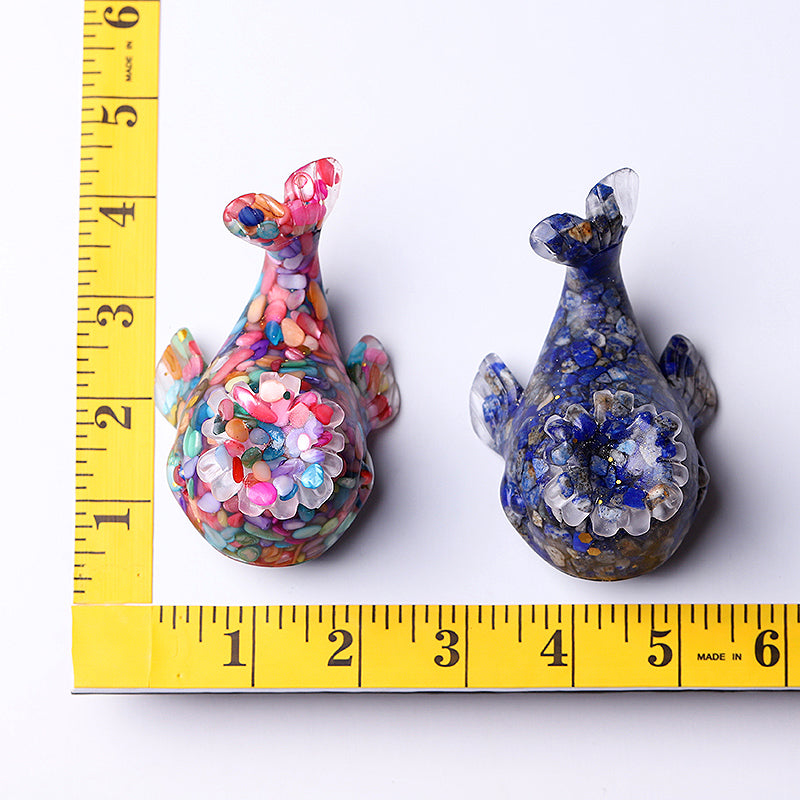 4-Inch Resin Whale Shape Spiritual Figurine