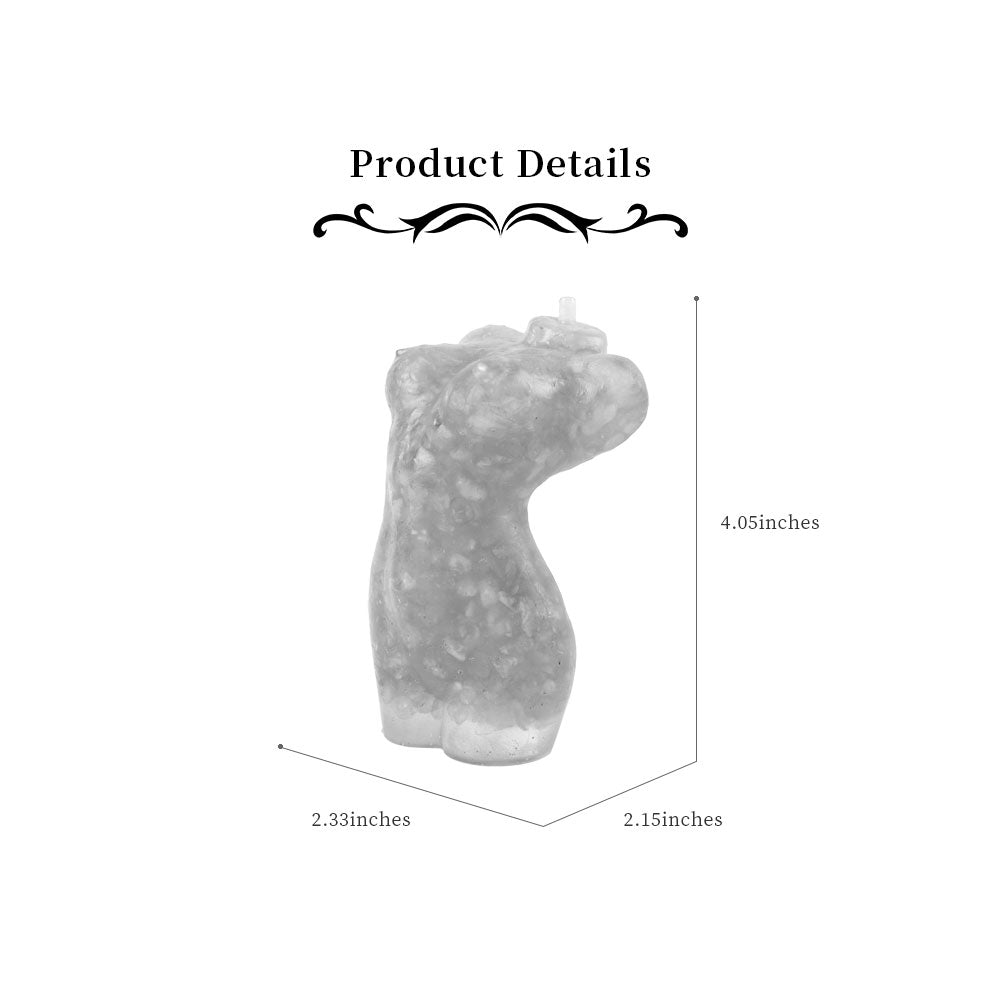 4 Inch Rutilated Crystal Resin Spiritual Statue Model