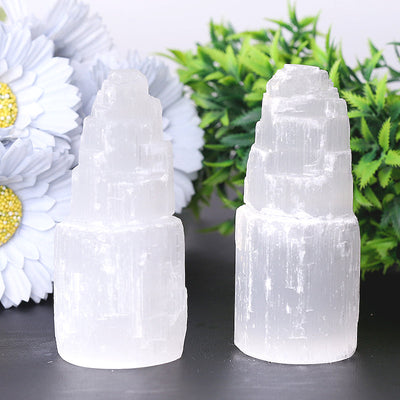 4 inch Selenite Crystal Tower for Meditation & Healing