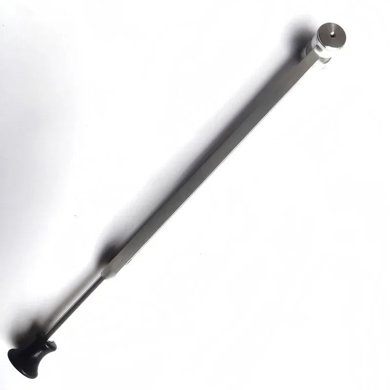 Metal telescoping rod with black rubber end caps for 40 Hz Gamma Tuning Fork