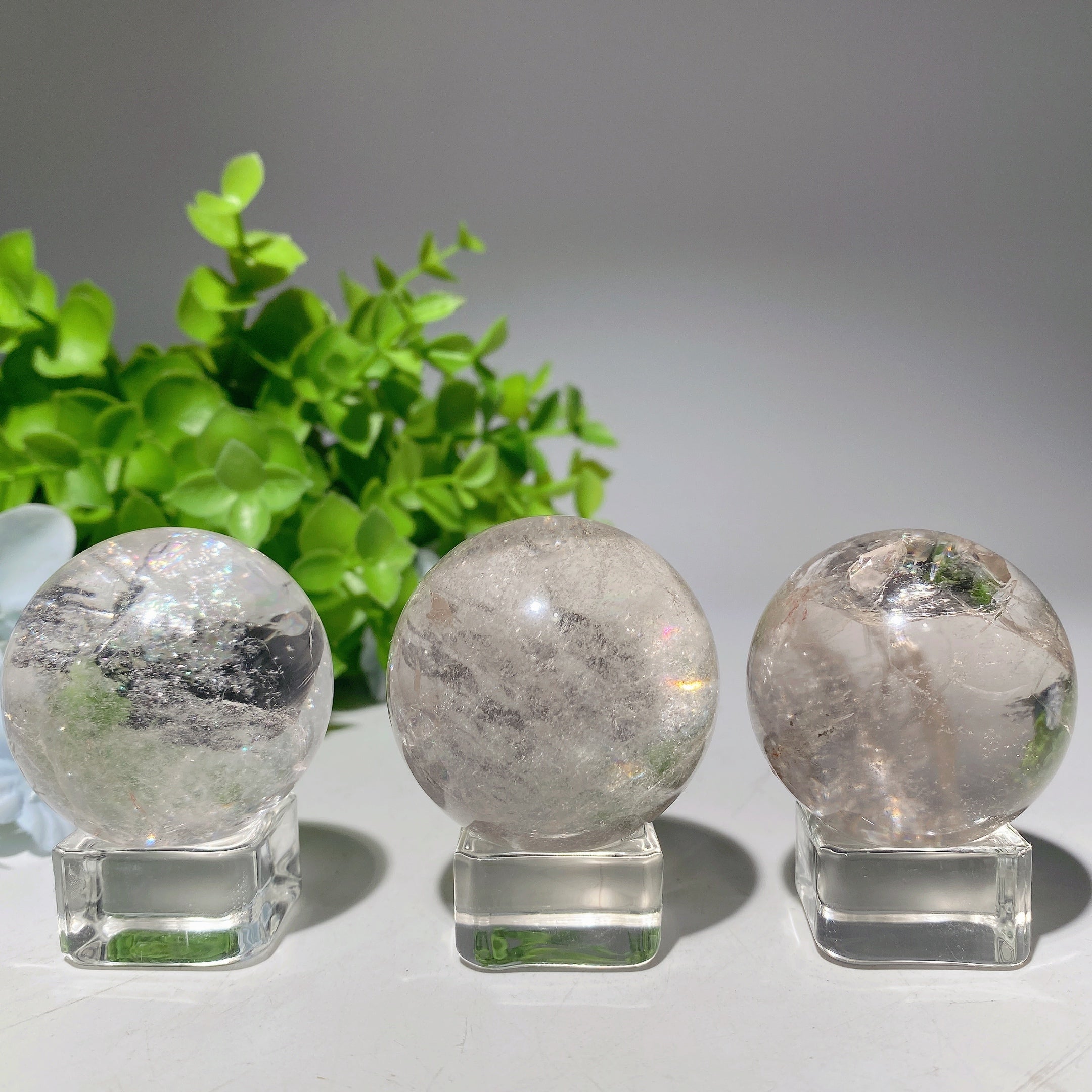 40mm Clear Quartz Crystal Sphere for Healing & Energy Balance