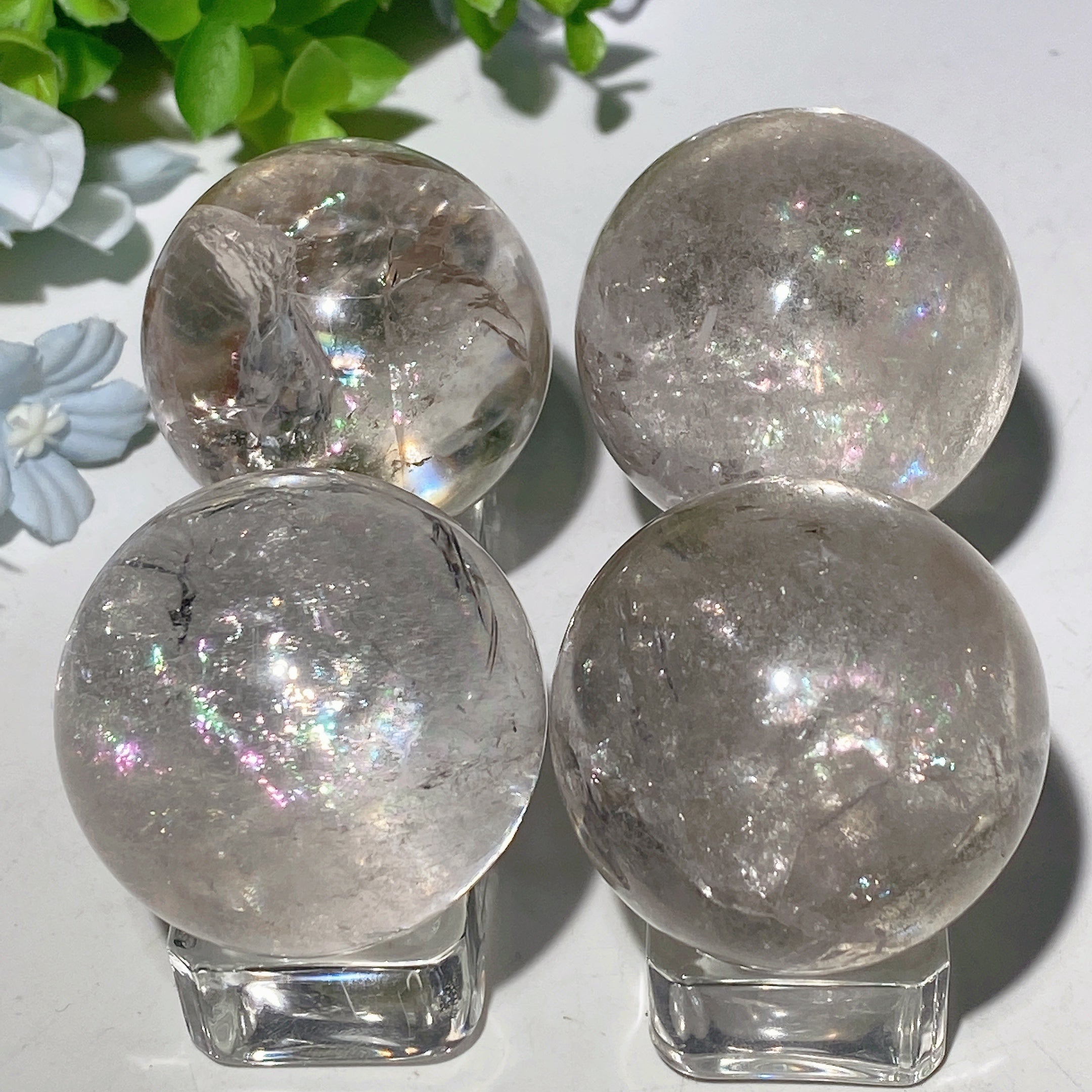 40mm Clear Quartz Crystal Sphere for Healing & Energy Balance