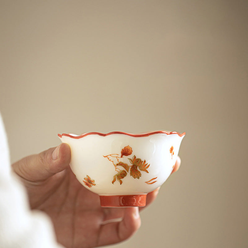 White Porcelain Gaiwan Set for Zen Decor & Tea Rituals