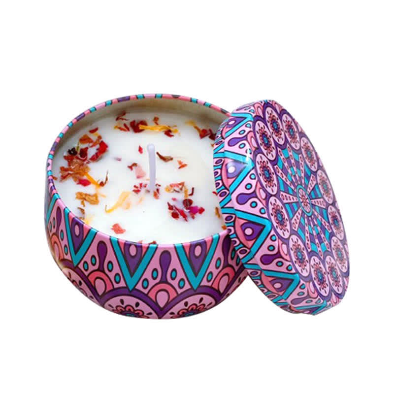 Spiritual Soy Wax Candle for Cleansing and Meditation