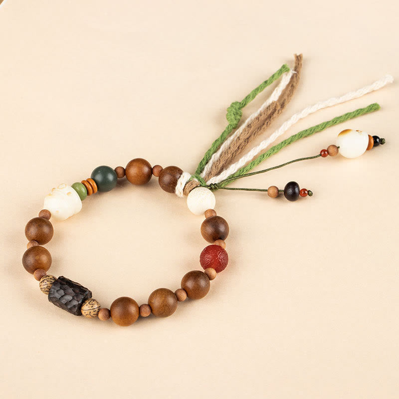 Lightning Strike Wood Spiritual Protection Bracelet 10mm