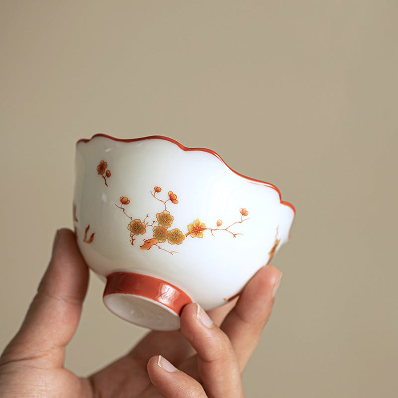 White Porcelain Gaiwan Set for Zen Decor & Tea Rituals