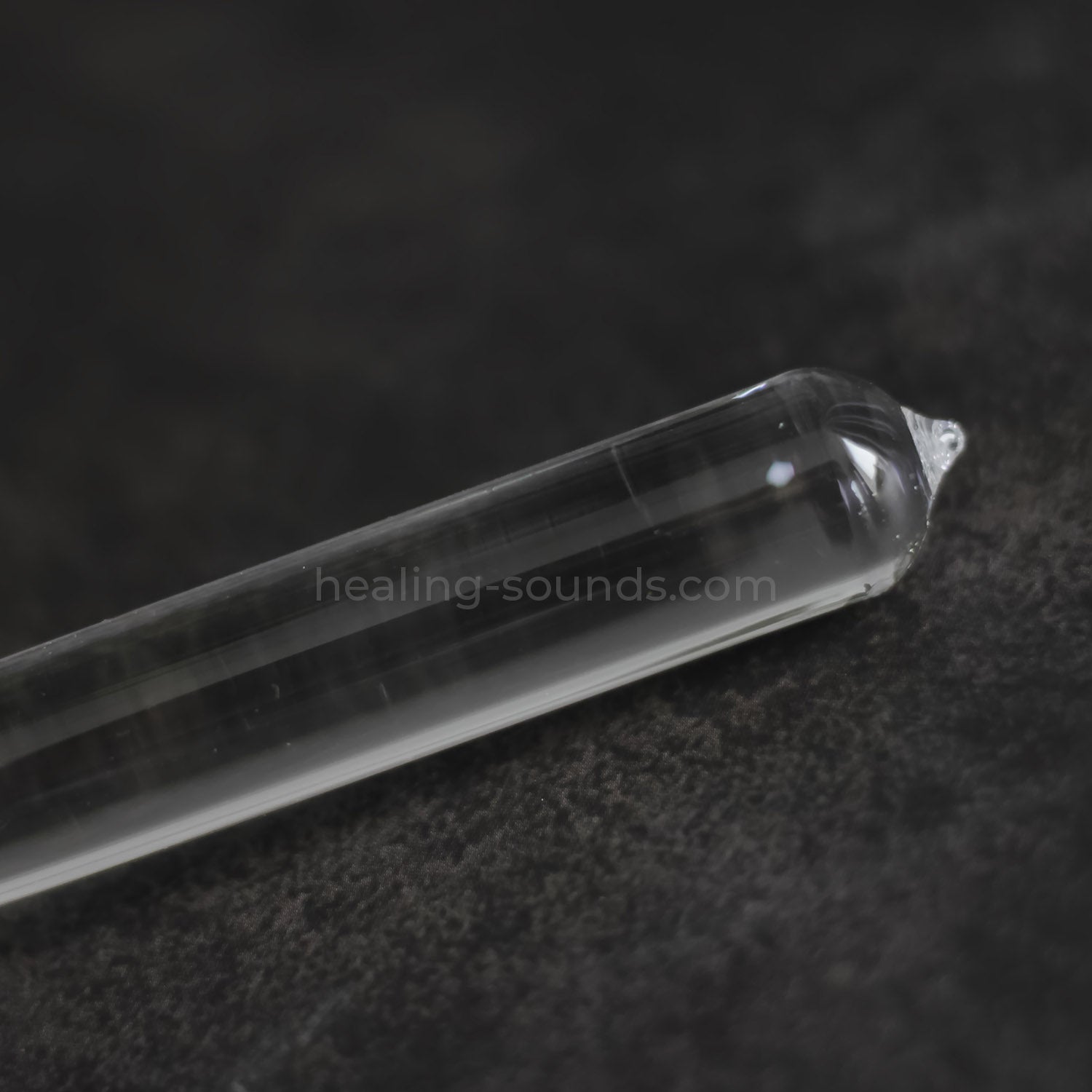 432 Hz Clear Crystal Tuning Fork Set with Box - 8pc - 10 mm/20 mm