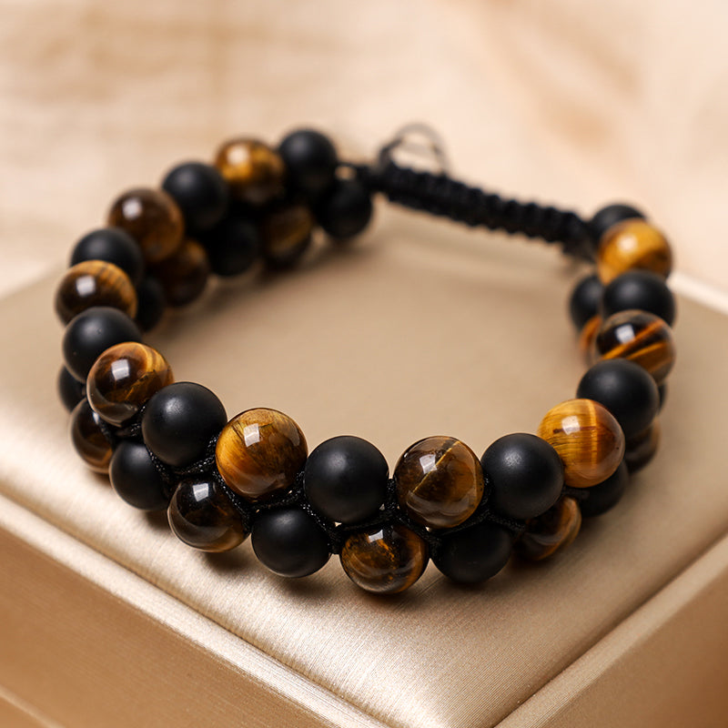 8mm Tiger Eye Protection Courage Bracelet