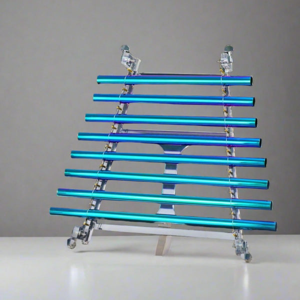 8-Note Crystal Singing Harp Set | Alumina Alloy Box